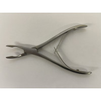 Hohlmeißelzange, 14,5 cm, gebogen