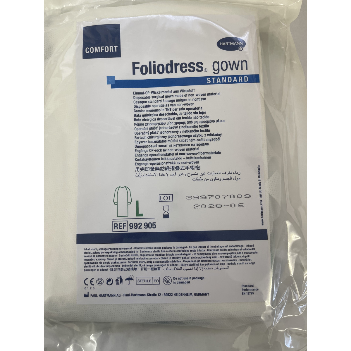Foliodress® Comfort Perfect, Größe L, 130 cm