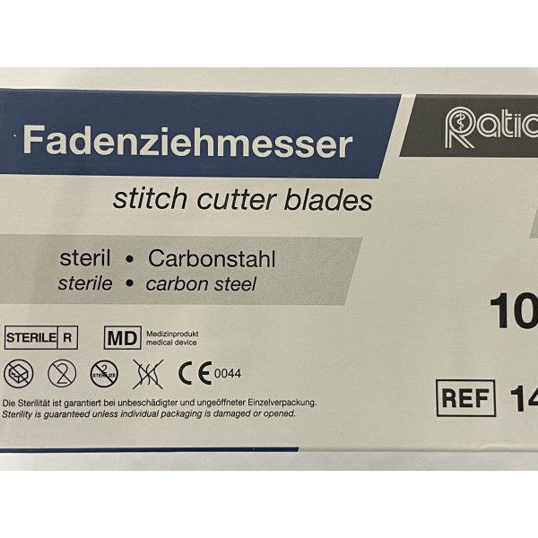 Fadenziehmesser ratiomed, 11 cm, steril