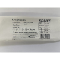 Knopfkanülen, Einmal-Instrument, gebogen, Luer-Lock Ansatz, Olivenform A, 1,2 x 100 mm, steril