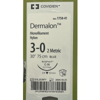 Dermalon™ C 13, 2-0, 45 cm, blau