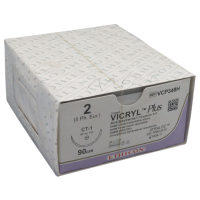 Vicryl plus violett geflochten CT1, 2-0, 90 cm